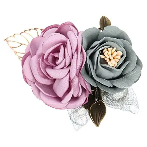 Produktbild: VALICLUD Blumen Brosche Künstliche Blume Corsage Simulationsblumen Für Hochzeit Party Accessoires Blume Brosche Frau Für Hochzeit Party