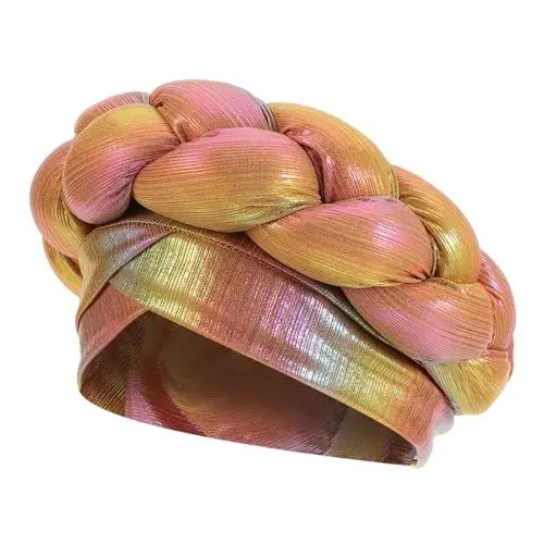 Produktbild: VALICLUD Blumenkopf Afrikanischer Hut Turbanmütze Für Erwachsene Kopfbedeckung Für Afrikanische Frauen Elastische Haube Kopfbedeckung Für Frauen Elastische Turbanmütze Polyester-spandex