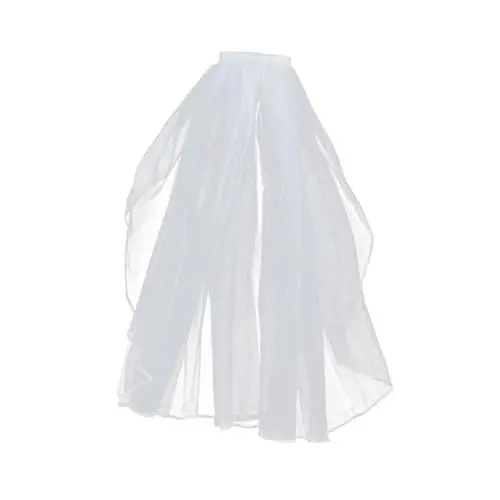 Produktbild: VALICLUD Brautschleier bridal veil Weißer Schleier Hochzeitsschleier für Fotoshooting Schleier für Blumenmädchen Schleier für Brautjungfern kurzer hochzeitsschleier Schleier für die Braut