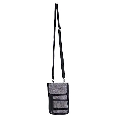 Produktbild: VALICLUD Brieftasche Reisebrieftasche Reisebrieftasche Reisegeldbörsenhalter Reisepass Für Geld Zertifikat Ticketsperre Multifunktional Grau Tragbar Reisehalstasche Reisebrieftasche