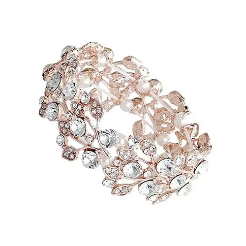 Produktbild: VALICLUD Damenarmband Birde-kristallarmband Kristallfrauenarmband Kristall Armband Handschmuck Rose Gold