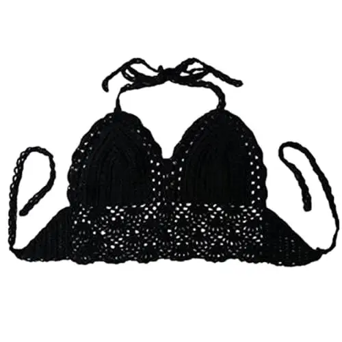 Produktbild: VALICLUD Gestrickter Brustwickel Stricken Bademode Frauen Trendige Badeanzüge Ausgeschnittener Badeanzug Für Frauen Damen-BH Modischer Badeanzug Lift-BHS Für Damen Bikini Teilt Polypropylen