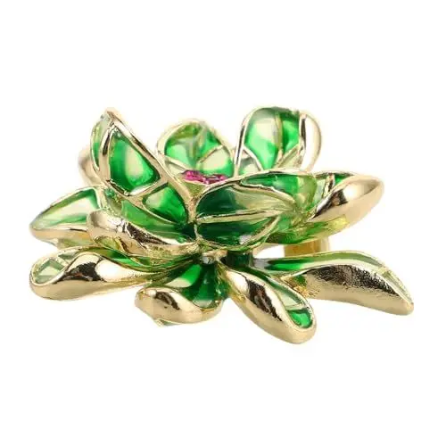 Produktbild: VALICLUD Anstecknadel Brosche Elegante Grüne Blumenbrosche Modische Anstecknadel Für Frauen Kulturelles Schmuckzubehör