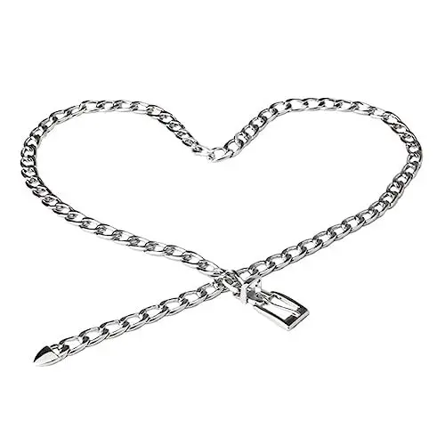 Produktbild: VALICLUD Gürtel Taschenkette Silber Hochzeit Taillenkette Modeschmuck Für Damen Schlank Ausgefallene Taillenketten Kettenguertel Goldene Taille Goldener Bund Kleid Metallmantel Brautjungfer