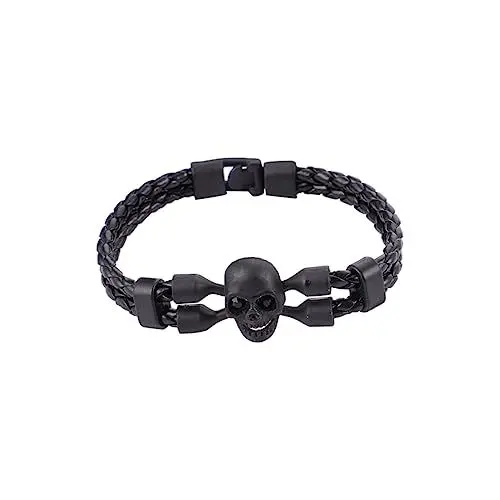 Produktbild: VALICLUD Halloween-Armband Mann Armband Charms Initialenarmband für Männer Weberei Bettelarmband herren armband Halloween-Schmuck für Männer Herrenarmband Mode Geflochtenes Seil Zubehör