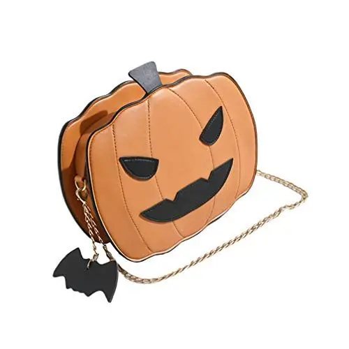 Produktbild: VALICLUD Halloween Casual Umhängetasche Kürbis Umhängetasche Little Devil Umhängetasche Umhängetasche Handtasche für Studentinnen Damen (Schwarz) Gift (Brown, Size 2)