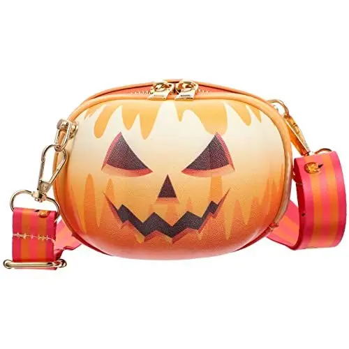 Produktbild: VALICLUD Halloween Kürbis- Crossbody- Tasche für Halloween Cosplay Party Crossbody Schultertasche