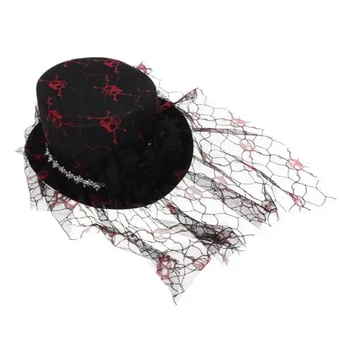 Produktbild: VALICLUD Halloween-partyhut, Partyhut, Dekorativer Partyhut, Halloween-kostümhut, Kreativer Hut, Halloween-ornament, Zylinderhut, Zubehör