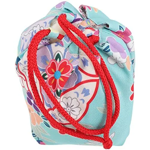 Produktbild: VALICLUD Handtasche Im Japanischen Stil Aufbewahrungstaschen Für Kleidung Japanische Kordelzugtaschen Handtasche Mit Kordelzug Geschenktüten Mit Kordelzug Stoff Geldbörse Süßigkeiten Box