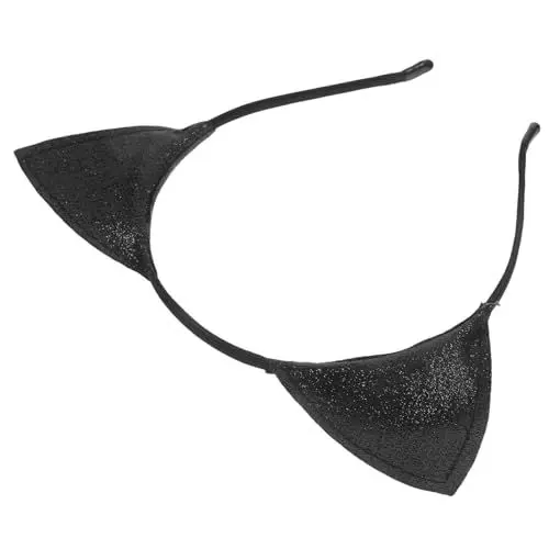 Produktbild: VALICLUD Katzenhaarreifen Katzenhüte Partygeschenk süße Accessoires Schwarzes Katzenkostüm Ohrenstirnband für Frauen Katze Stirnband die Katze Ausgabekarte Haarschmuck Tier