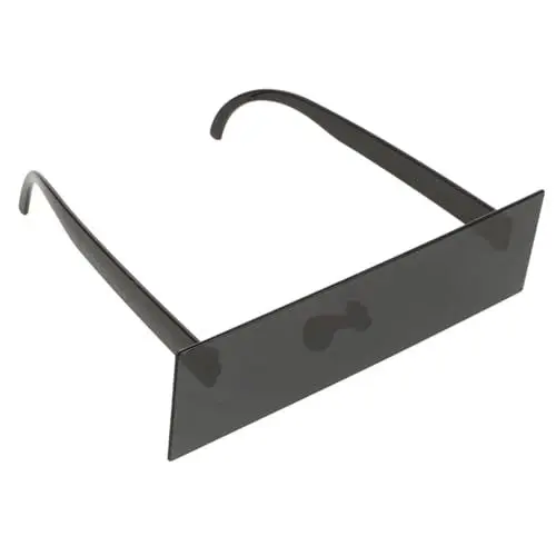 Produktbild: VALICLUD Quadratische Sonnenbrille Lustige Brille Auffällige Partybrille Mit Halbtransparenten Gläsern Für Kostüm Maskerade Karneval Und Partykostüme Für Erwachsene