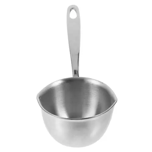 Produktbild: VALICLUD Milchtopf mit Integrierter für Gas und Induktionsherde Ergonomischer Griff Präzises Ölen ohne Verlust Vielseitig Einsetzbar Langlebig und Hitzebeständig