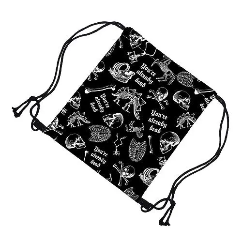 Produktbild: VALICLUD Partybeutel mit Kordelzug Halloween-Partyzubehör Cinch-Sack Rucksack Sporttasche fürs Fitnessstudio Oxford-Tasche Karikatur Tasche mit Kordelzug Geist Netztasche 3d Geschenktasche