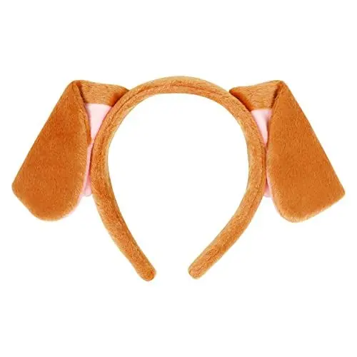 Produktbild: VALICLUD Plüsch Hund Ohren Stirnband Cartoon Rollenspiel Haar Reifen Frauen Kinder Tier Haarband für Party Kostüm