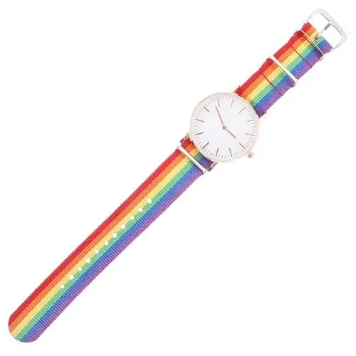 Produktbild: VALICLUD Quarzuhr Handgelenkdekoration Modeuhr Armbanduhr Zarte Uhr Regenbogen Design