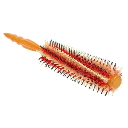 Produktbild: VALICLUD Runder Haarstylingkamm Mit Holzgriff Hitzebeständige Curling-bürste Für Effektives Frisieren Und Sanftes Entwirren Für Zuhause Und Friseursalons