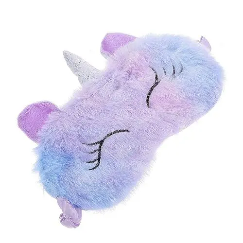 Produktbild: VALICLUD Schlafmasken Plüsch Augenbinde Kinder Schlafmaske Einhorn-augenklappe Tieraugenabdeckung Einhorn-augenabdeckung Schlafmaske Lustig Kleines Mädchen Schlaf Aufkleber 3d