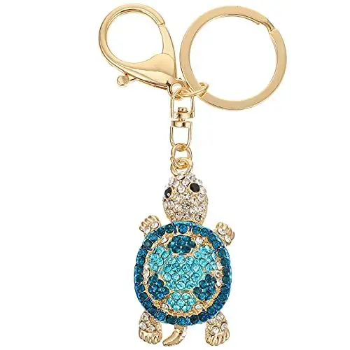 Produktbild: VALICLUD Strass Schildkröte Schlüsselanhänger Kristall Schildkröte Anhänger Schlüsselring Dekorative Keychain Ornament Auto Tasche Handtasche Anhänger Zubehör Inspiriert Keyring