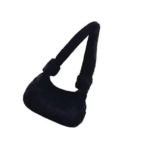 Produktbild: VALICLUD Plüsch Schultertasche Für Damen Modische Umhängetasche Für Handy Geldbörse Schlüssel Für Einkäufe Reisen Und Alltag Tote Bag