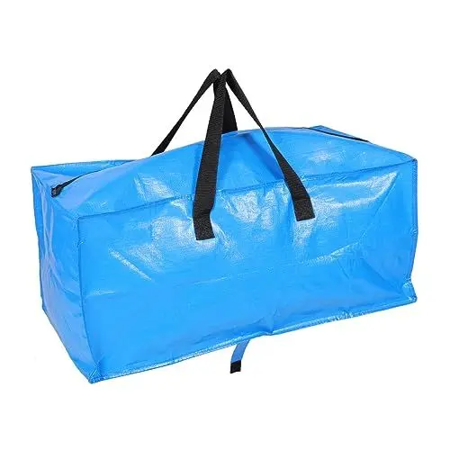 Produktbild: VALICLUD Tragbare Aufbewahrungstasche Vakuumierbeutel Auto Große Reisetasche Kleiderbehälter Reisetasche Für Damen Reise-kulturbeutel Koffer Kröte Liner Gepäck Tragen Pe-vorbereitung Blue