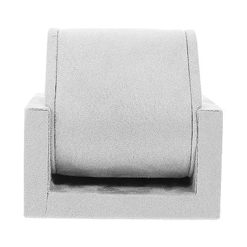 Produktbild: VALICLUD Uhrenständer Schmuck Armband-präsentationsständer Uhrenvitrine Holzständer Uhrenhalter Für Den Haushalt Uhrenhalter Für Zu Hause Betrachten Klassisch Kaschmirleder Tischfuß