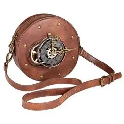 Produktbild: VALICLUD Umhängetasche Runde Steampunk Geldbörse Gothic Umhängetasche Kreis Punk Rock Geldbörsen für Frauen