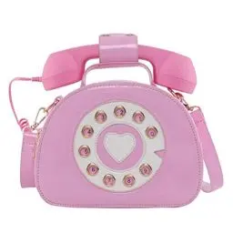 Produktbild: VALICLUD Umhängetasche Telefon Geformte Handtasche Retro Top Griff Tasche Neuheit Geldbörse für Frauen