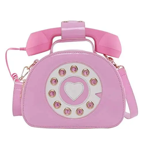 Produktbild: VALICLUD Umhängetasche Telefon Geformte Handtasche Retro Top Griff Tasche Neuheit Geldbörse für Frauen