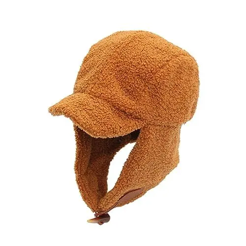 Produktbild: VALICLUD Damen Winter Ohrenwärmer Schirmmütze Aus Cashmere Winddichte Und Warme Fahrradmütze Für Outdoor Aktivitäten Khaki Ideal Für Skifahren Und Kalte Tage