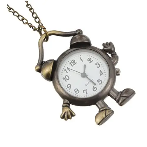 Produktbild: VALICLUD Wecker Taschenuhr Retro-Taschenuhr-Halskette Herrenuhren Digitaluhr für Herren Herrentaschenuhr Mann beobachten Retro Uhr Wall Clocks Taschenuhr aus Legierung Taschenuhr mit Kette