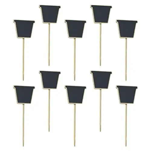 Produktbild: VALICLUD Zubehör Pflanzenschilder Pflanzenstecker Kleine Tafel Preisschilder: 10pcs ?uterschilder Message Board Schilder Blackboard Holzschilder für Garten Baum Pflanzenzucht Zierpflanzen