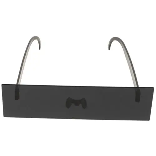 Produktbild: VALICLUD lustige Sonnenbrille Gläser zum Leuchten bringen Neuartige Party-Sonnenbrille über Brille Sonnenbrille pixel brille pixelbrille Party-Sonnenbrille für Erwachsene Mosaikglas Black