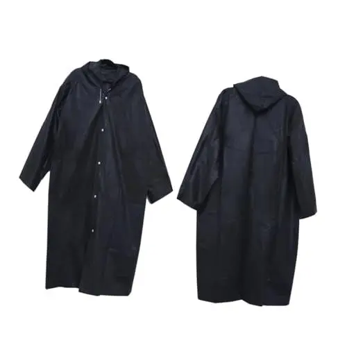 Produktbild: VALICLUD wasserdichte Jacken für Herren Outdoor-Anzug Herrenjacke Reiseponcho Regenponcho Regenjacke damem Arbeitshosen Ponchos mit Kapuze halbtransparenter Regenmantel verbunden Reisen