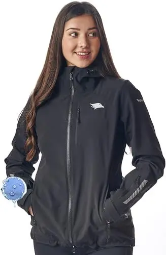 Produktbild: Valkental - Funktionale Softshelljacke Damen | Wasserabweisend & Atmungsaktiv | Mit Lüftung | Geeignet als Laufjacke, Fahrradjacke & Übergangsjacke