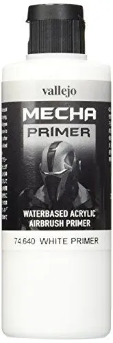 Produktbild: Vallejo AV Mecha Acryl-Farbe für Airbrush, White Primer, 200 ml