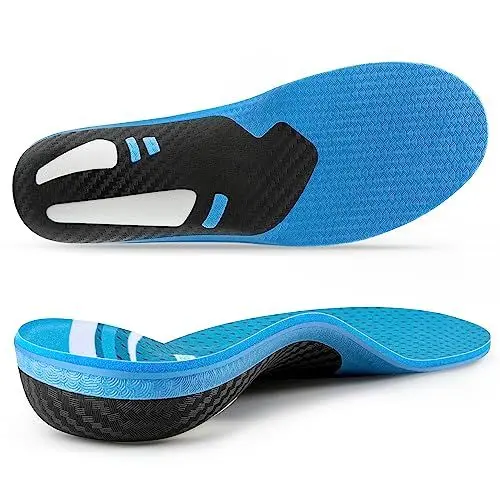Produktbild: VALSOLE Orthopädische Einlegesohlen, Arch Support Schuheinlagen orthopädische,Für Fersensporn,Plattfuß, Fußschmerz, Plantar Fasciitis,Komfort Herren & Damen Einlegesohlen,einlegesohlen arbeitsschuhe