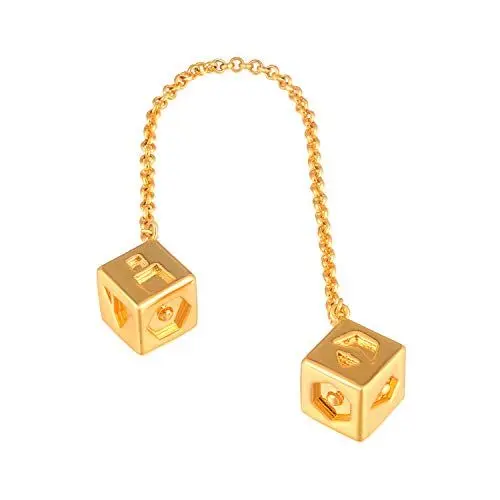 Produktbild: ValuePack Han Solo Dice Lucky Charms Messingwürfel-Kettensatz Schmuck Auto-Dekor Cosplay Kostüm Zubehör Replik Christmas Geschenk