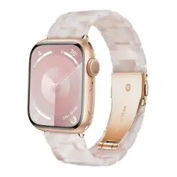 Produktbild: Vamyzji Kompatibel mit Apple Watch 10 Armband 42mm(Series 10) 41mm 40mm 38mm, Leichtes Wasserfestes Harz Verstellbares Ersatzband für Apple Watch Series 10 9 8 7 6 5 4 3 2 1 iWatch SE, Damen Herren