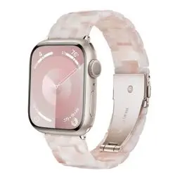 Produktbild: Vamyzji Kompatibel mit Apple Watch Armband 49mm 45mm 44mm 42mm, für Apple Watch Serie 9 8 7 6 5 4 3 2 1 iWatch SE/SE2, Ultra/Ultra 2 49mm, Leichtes Harz Verstellbares Sport Ersatzband für Damen Herren