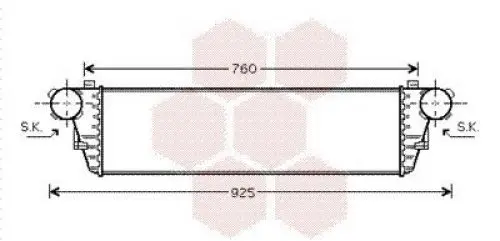 Produktbild: VAN WEZEL 30004380 Ladeluftkühler