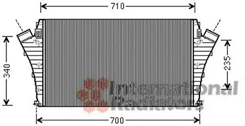 Produktbild: VAN WEZEL 37004491 Ladeluftkühler