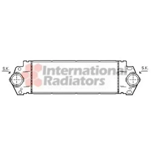 Produktbild: VAN WEZEL 58004233 Ladeluftkühler LLK Turbo Intercooler