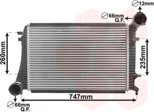 Produktbild: VAN WEZEL 58004268 Ladeluftkühler