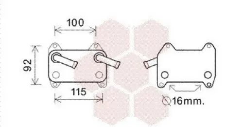 Produktbild: VAN WEZEL Ölkühler, Motoröl 59003155