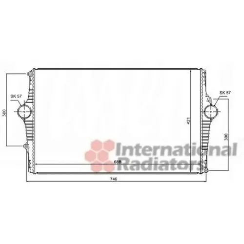 Produktbild: VAN WEZEL Ladeluftkühler 59004136
