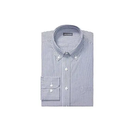 Produktbild: Van Heusen Herren Hemd Regular Fit Pinpoint Stripe Smokinghemd, Ocean, 39 cm Hals 91 cm-94 cm Ärmel