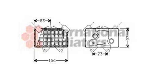 Produktbild: Van Wezel 30003240 Ölkühler, Motoröl
