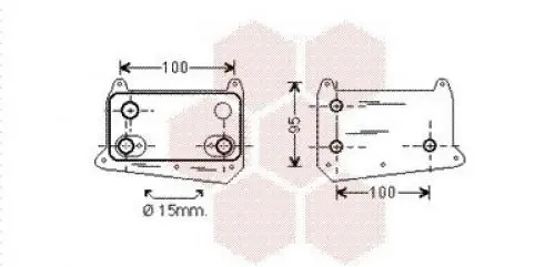 Produktbild: Van Wezel 30003495 Ölkühler, Motoröl