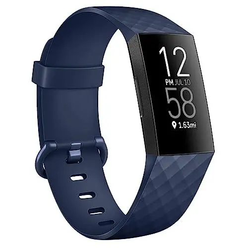 Produktbild: Vancle für Fitbit Charge 4 Armband Damen Herren,Silikon Sport Ersatzarmbänder Uhrenarmband für Fitbit Charge 3 Armband/Fitbit Charge 4 SE Armband/Fitbit Charge 3 SE Armband(S,Tiefblau)