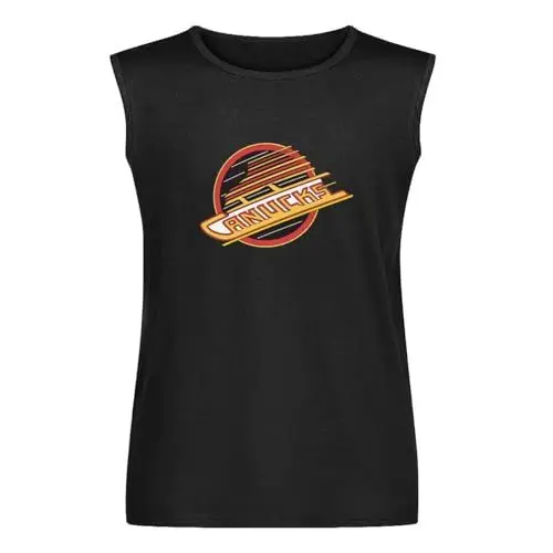 Produktbild: Vancouver Hockey Retro Canucks Skate DMN Gift Men's Vests Tank Tops O-Neck 100% Cotton Undershirts Unisex Sleeveless T-Shirt XXXL